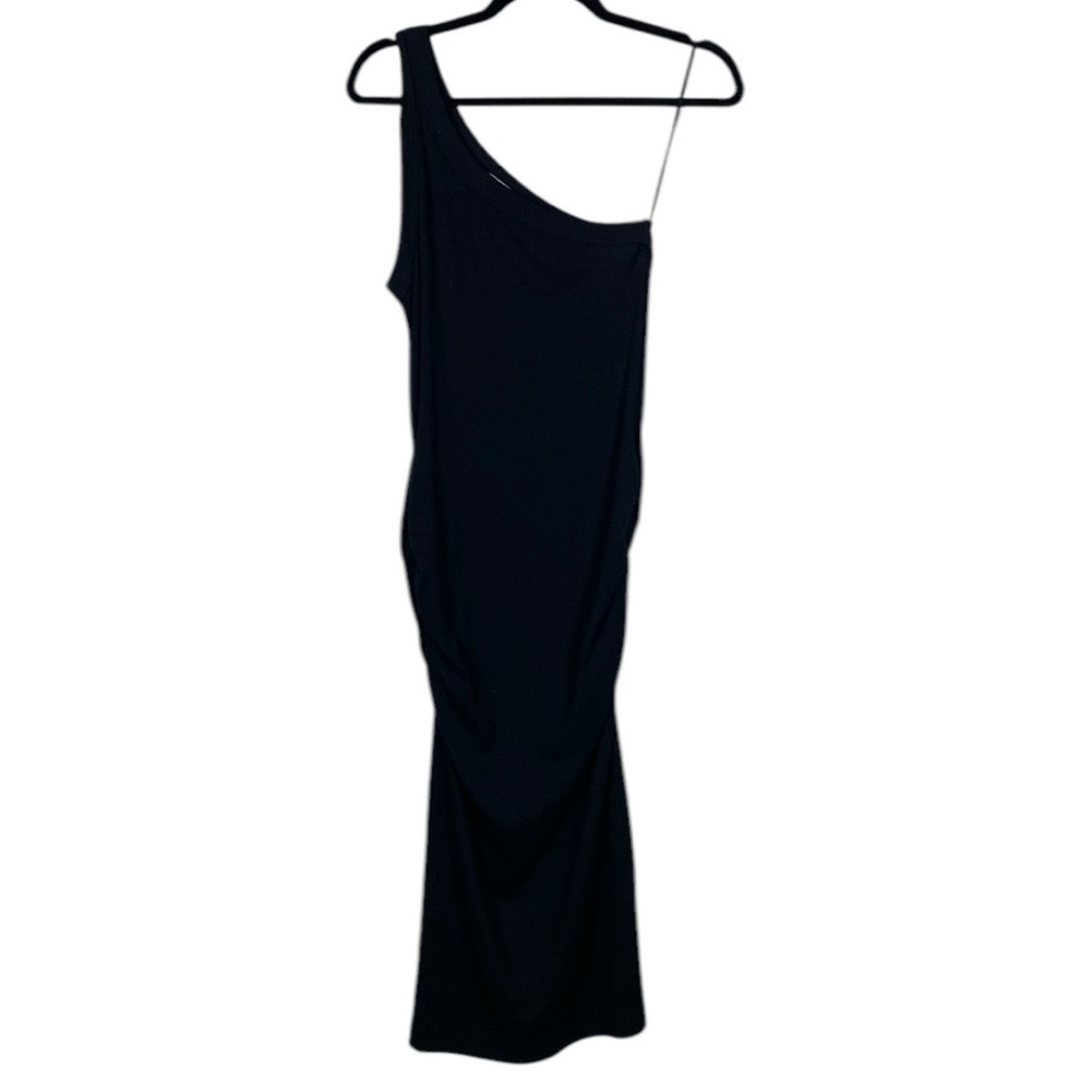 Michael Stars black one shoulder knit dress